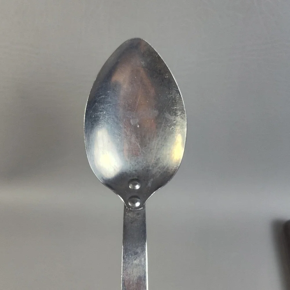 Vintage FLINT ARROWHEAD Stainless Steel Utensils SET Of 8 USA Spatula Spoons